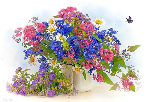 Букет полевые цветы