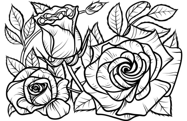 Раскраска цветочек