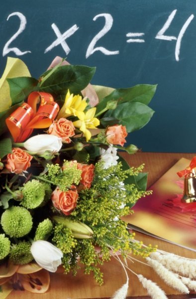 Красивые цветы для учителя