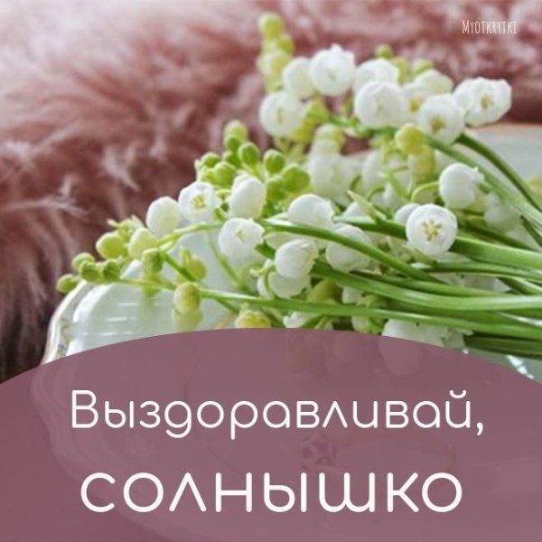 Открытка выздоравливайте женщине