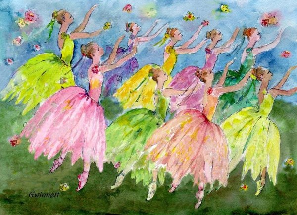 Балерина вальс цветов