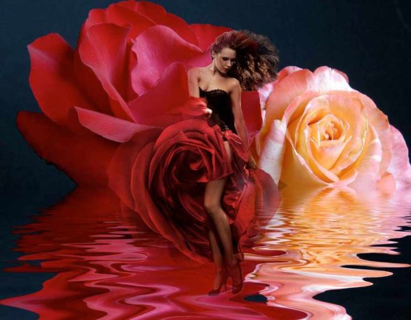 Танцовщица в цветах