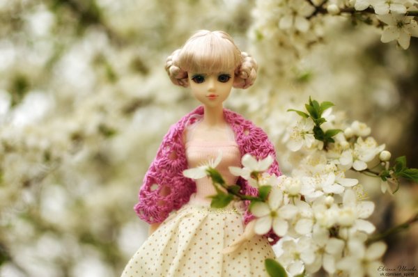 Куколка с цветами