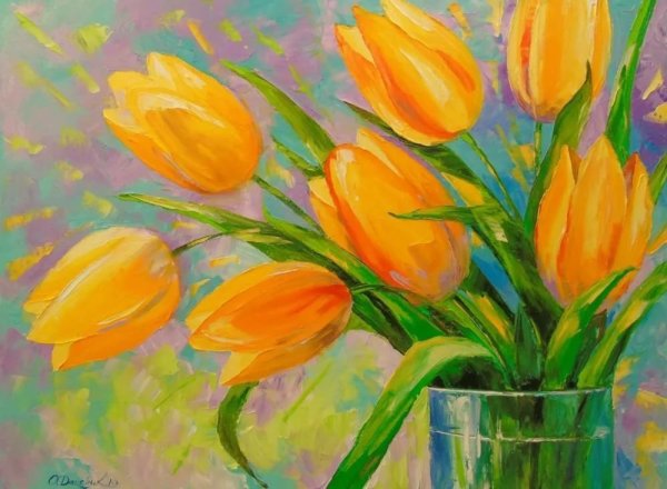Элизабет Роббинс тюльпаны картины