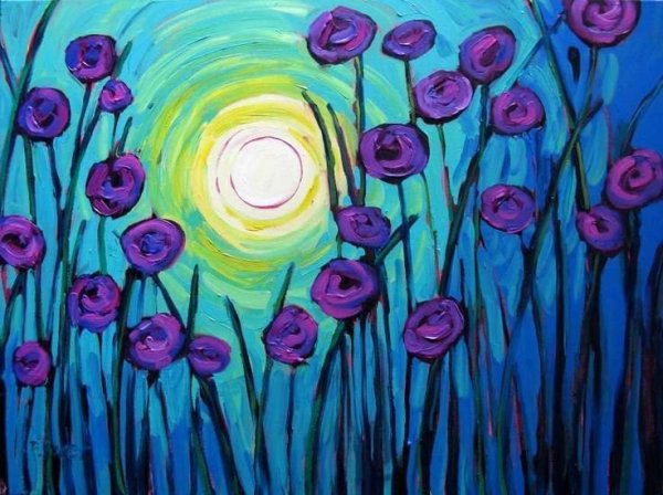 Абстракция гуашью для начинающих