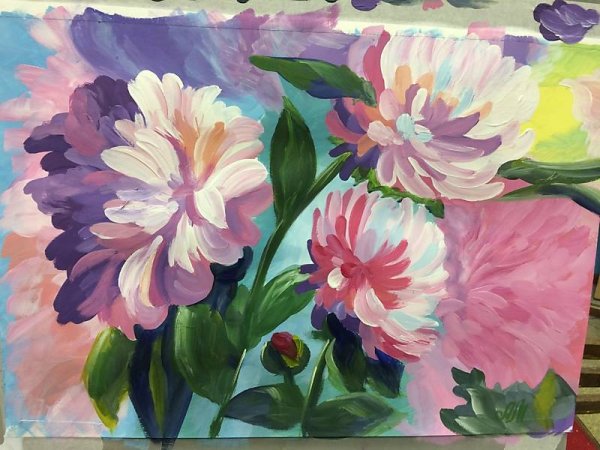 Рисование гуашью