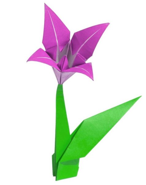 Оригами цветок для детей