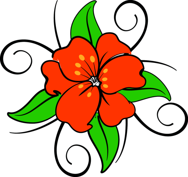 Раскрашенные цветы