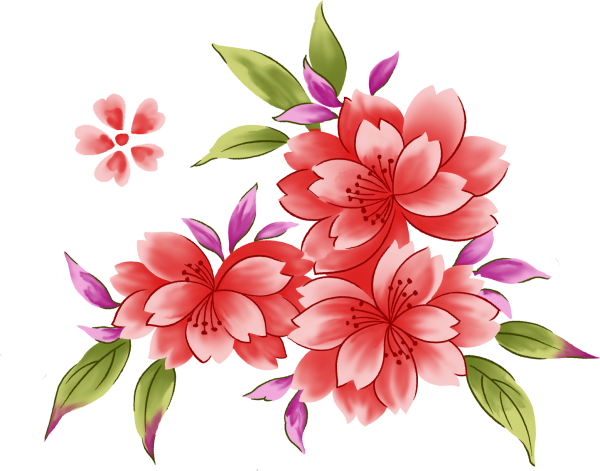 Рисунки цветов цветные