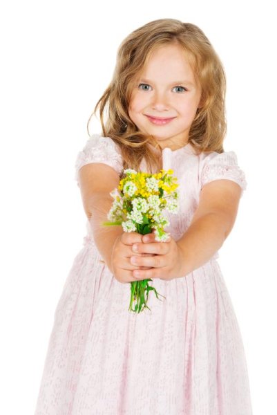 Дети с цветами