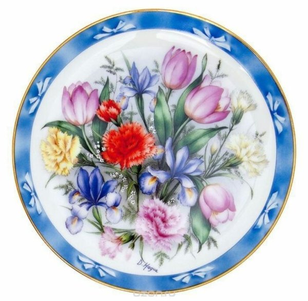 Тарелки с цветочками