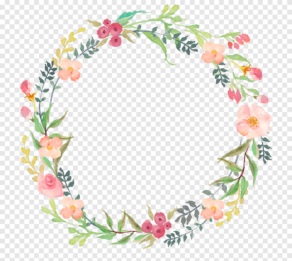 Круглая рамка цветы