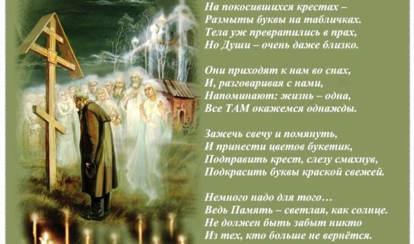 Радоница светлая память