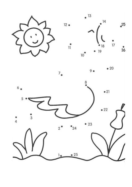 Рисование по точкам с цифрами