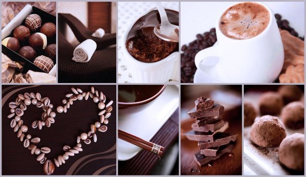 Коричневый коллаж