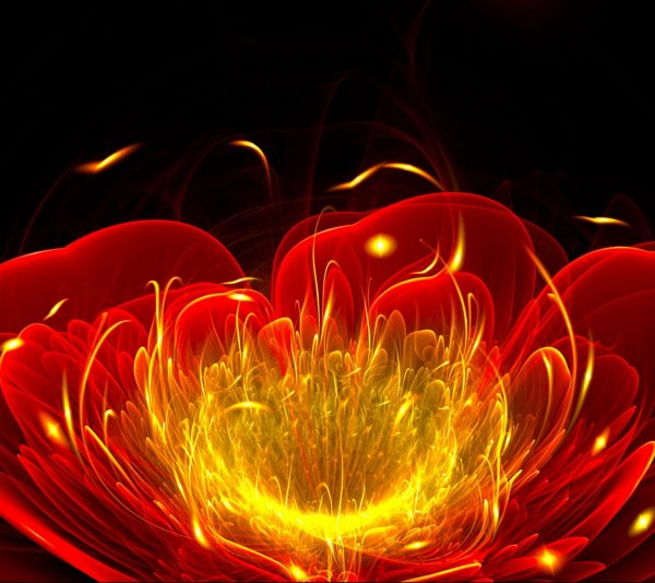 Огненная абстракция