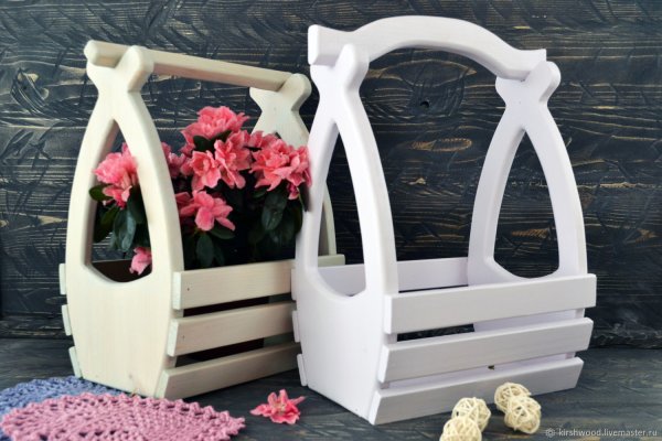 Корзинки для цветов из дерева