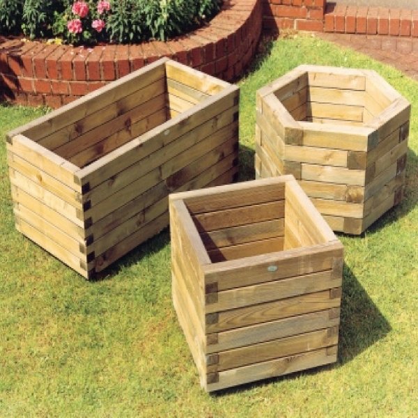 Ящики для цветов из брусков