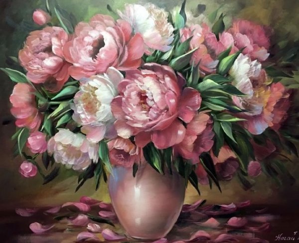 Картины Жанны Когай пионы