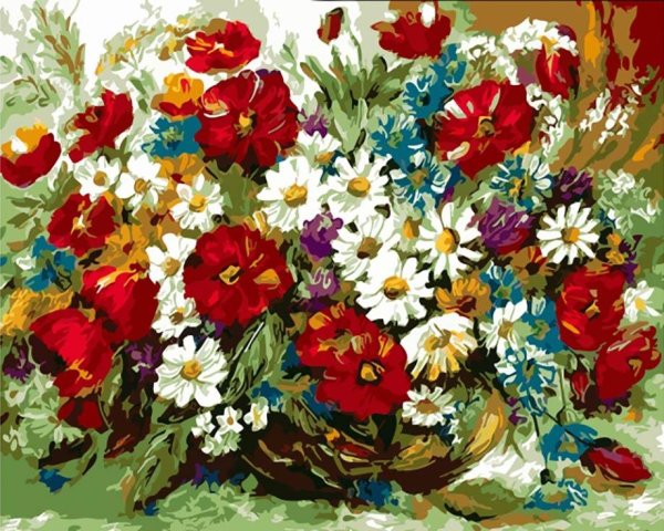 Картина по номерам летний букет