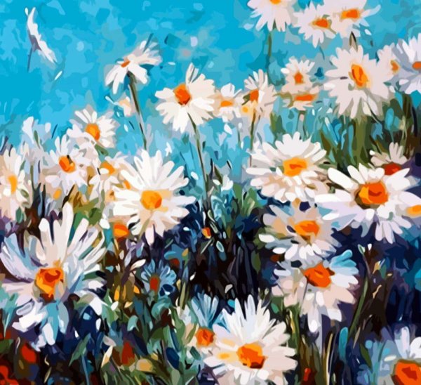 Картины по цветам на холсте