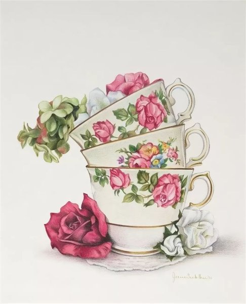 Декупаж чашки