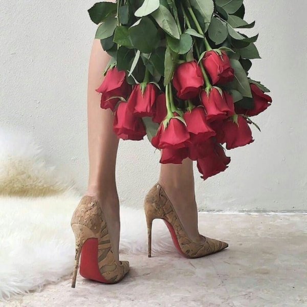 Туфли с цветами