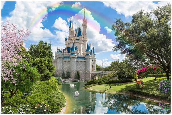 Фотообои замок Дисней