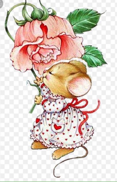 Зверушки с цветами