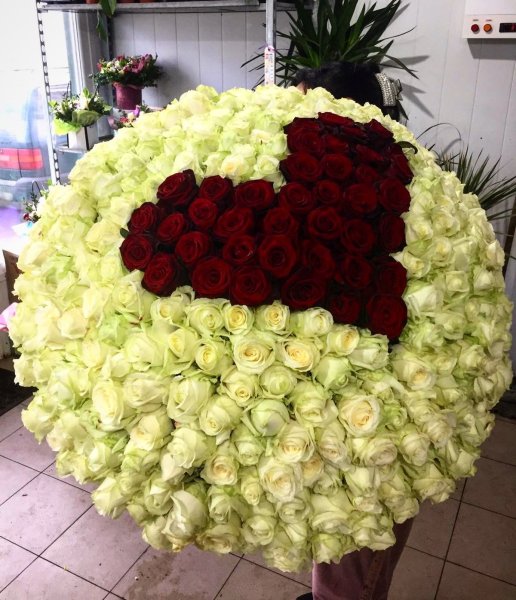 Огромный букет цветов
