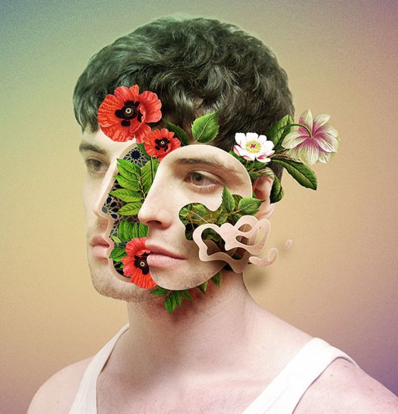 Цветы в голове арт