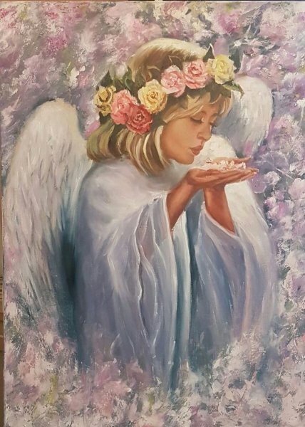 Ангел с цветком