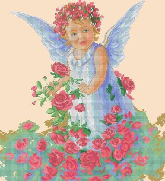 Ангелочек с цветочком