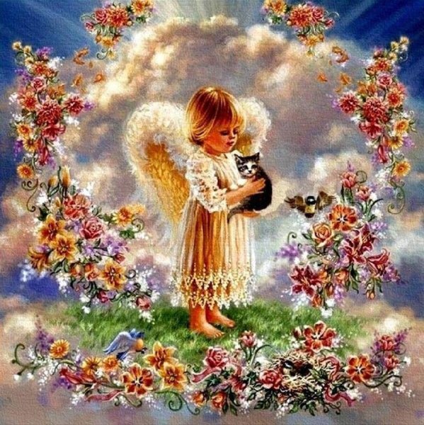 Ангел с цветком