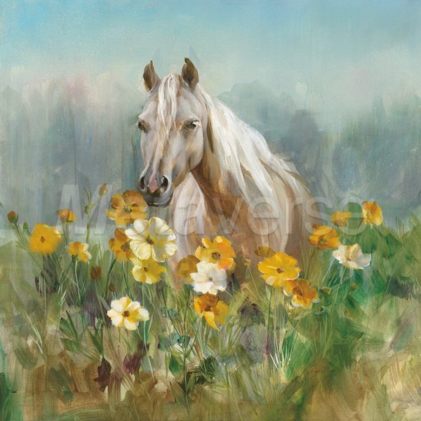 Лошадь в цветах