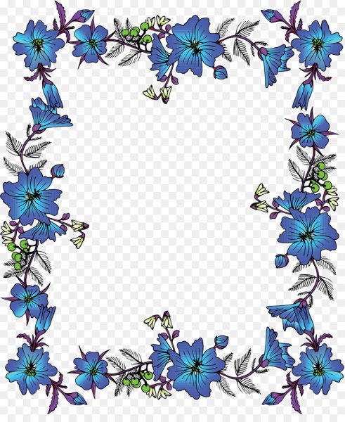 Красивая рамка из цветов