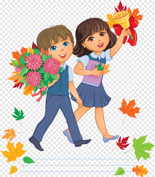 Ученик и ученица вектор