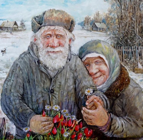 Картины пожилых людей