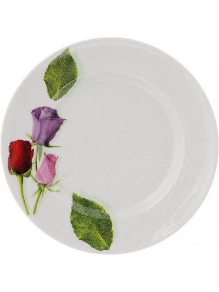 Добрушский фарфоровый завод тарелка мелкая Идиллия космея 17 см