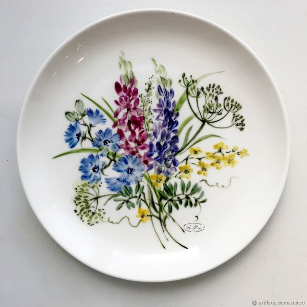 Даминова Флера роспись посуды