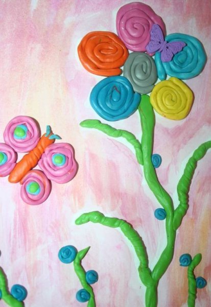 Пластилинография улитка из жгутиков