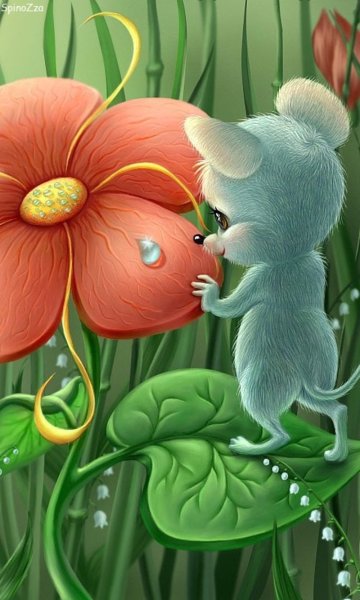 Красивый мышонок