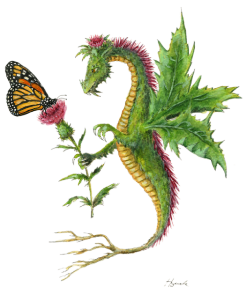 Цветочный дракон