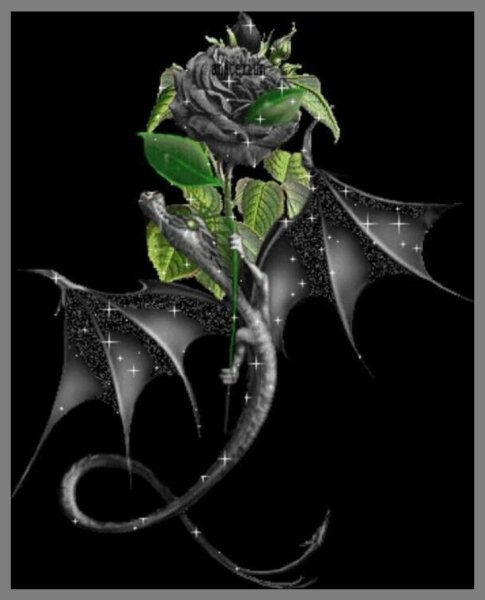 Дракон Сакура арт