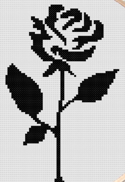 Рисование по пикселям цветочек