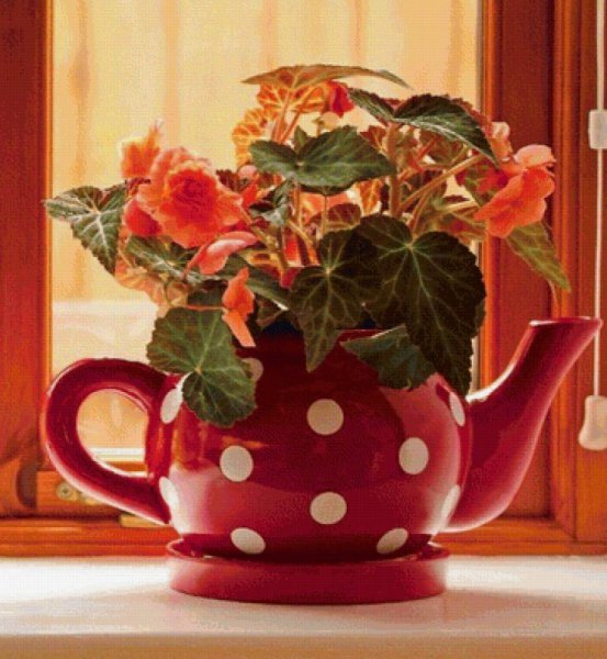 Чайник с цветами