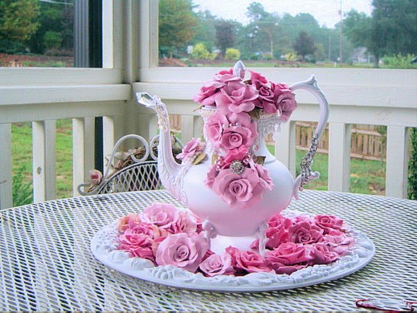 Красивый утренний чай