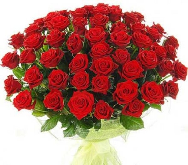 Букет роз открытка