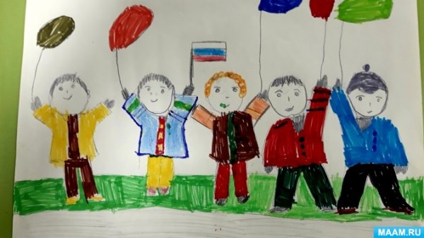 Рисование праздник в подготовительной группе