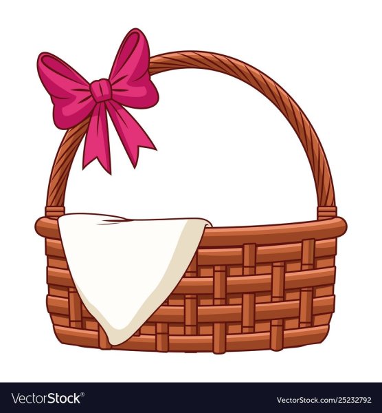 Корзинка плетеная рисунок